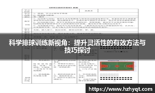 科学排球训练新视角：提升灵活性的有效方法与技巧探讨